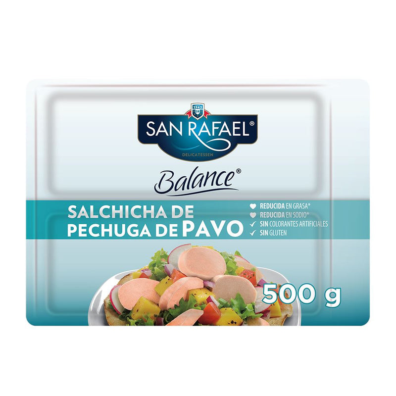 Salchicha Pechuga de Pavo San Rafael Balance 500 g