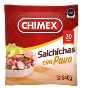 Salchicha de Pavo Chimex 640 g