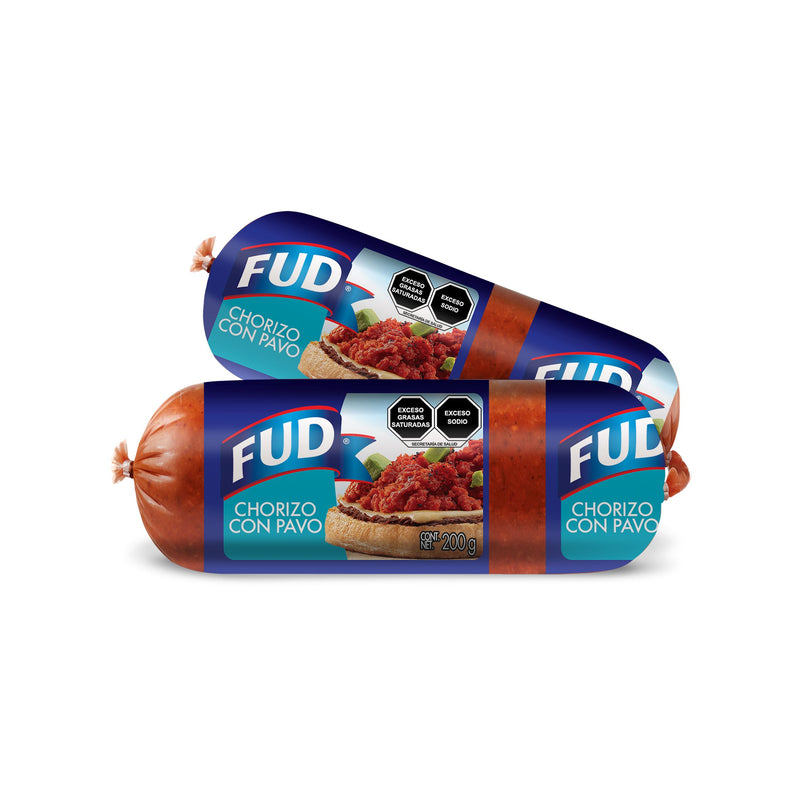 Chorizo de Pavo y Cerdo FUD 200 g