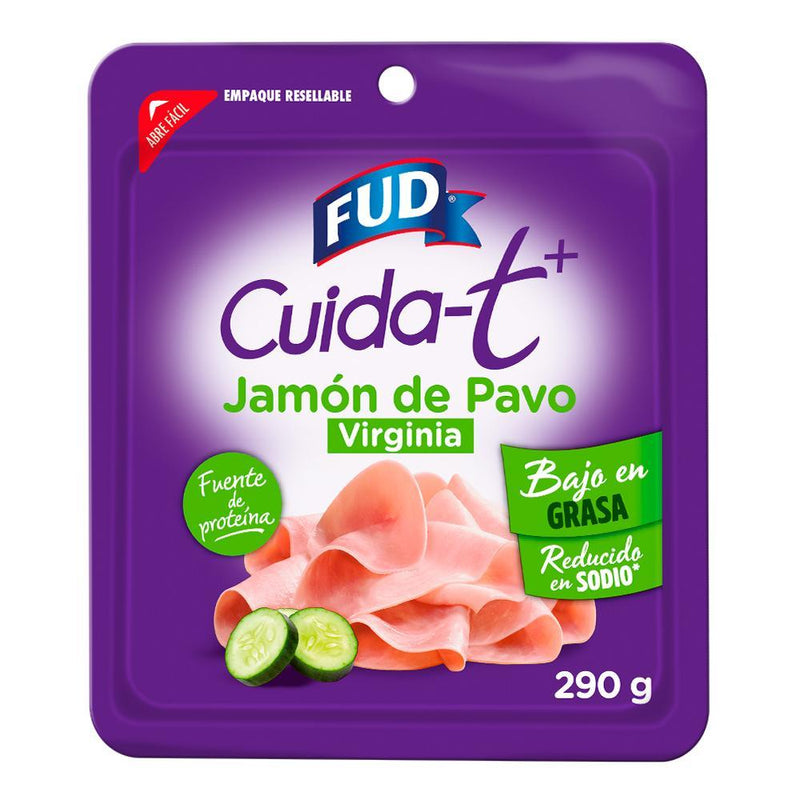 Jamón de Pavo Virginia FUD Cuidat+ 290 g