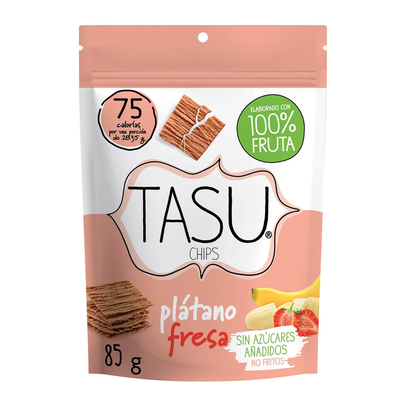 Chips de Plátano-Fresa Deshidratado TASU 85 g