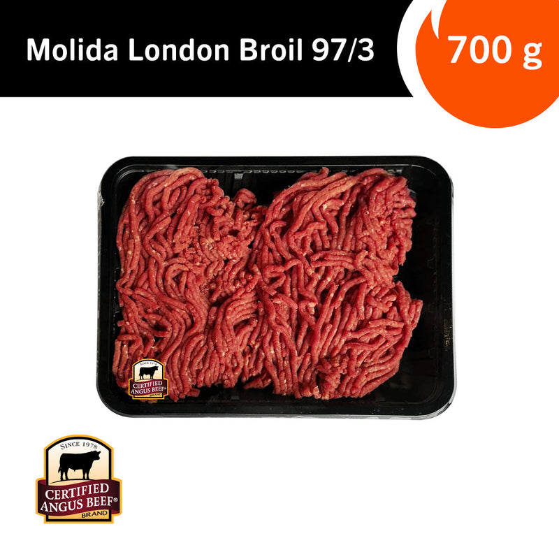 Carne Molida London Broil Fresca 97/3 Certified Angus Beef brand