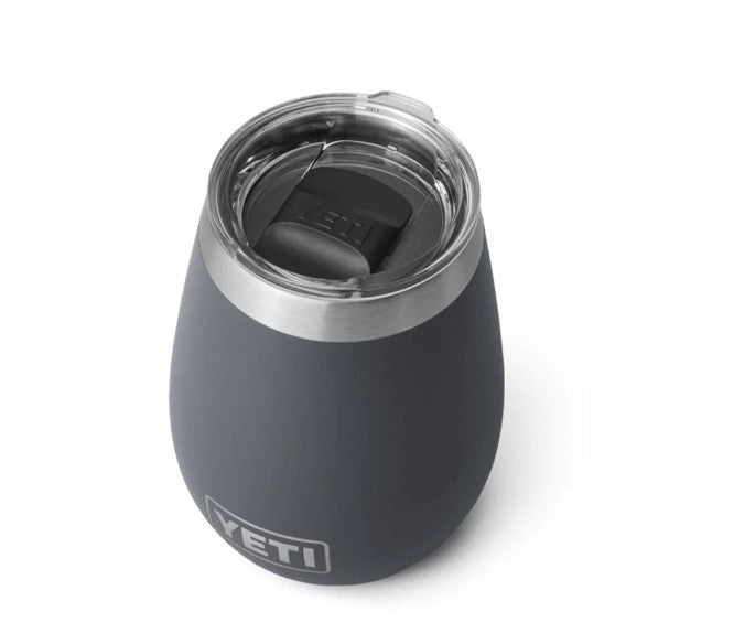 Termo Rambler 10oz Wine Tapa Magnética Charcoal YETI