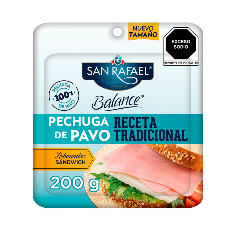 Pechuga de Pavo Rebanadas Sándwich San Rafael 200 g